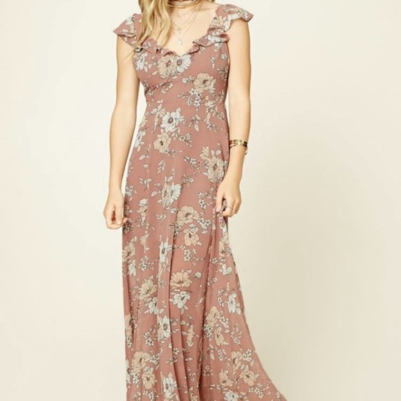 Dresses | Vintage Floral Maxi Dress | Poshmark